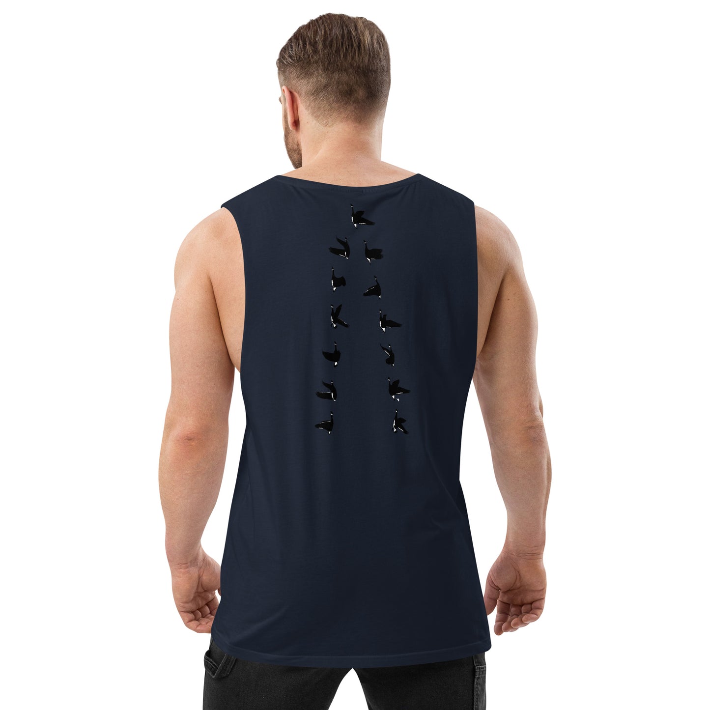 Men’s drop arm tank top